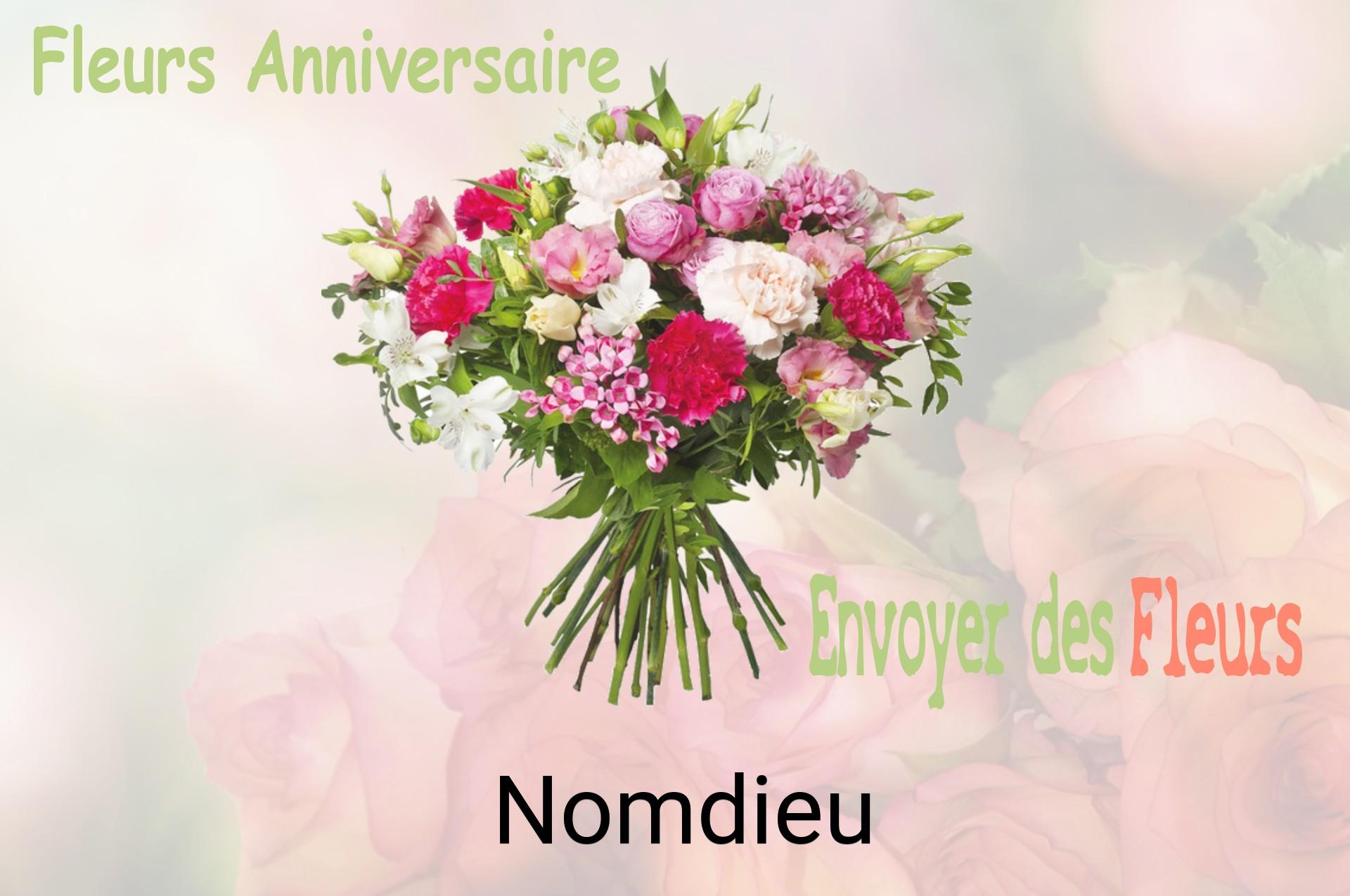 Bouquet de fleurs d’anniversaire livré à Nomdieu