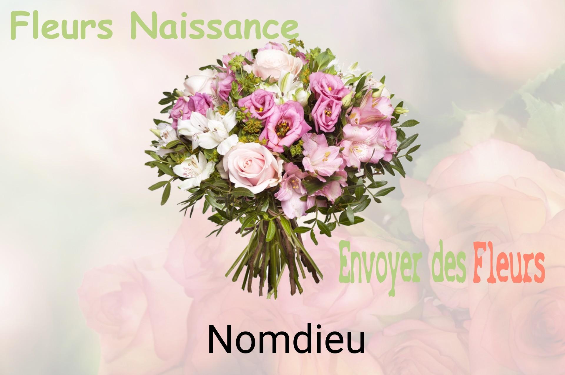Bouquet de fleurs de naissance livré à Nomdieu